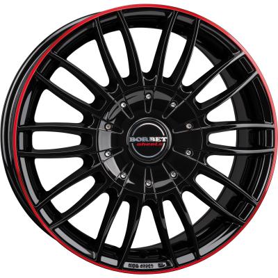 Artikelbild des Artikels “Aluminiumfelge CW3 für Fiat Ducato mit Heavy-Chassis, 1350 kg, black glossy red ring, 7,5 x 18